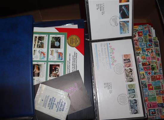 UK and World stamps, used and mounted, first day covers etc